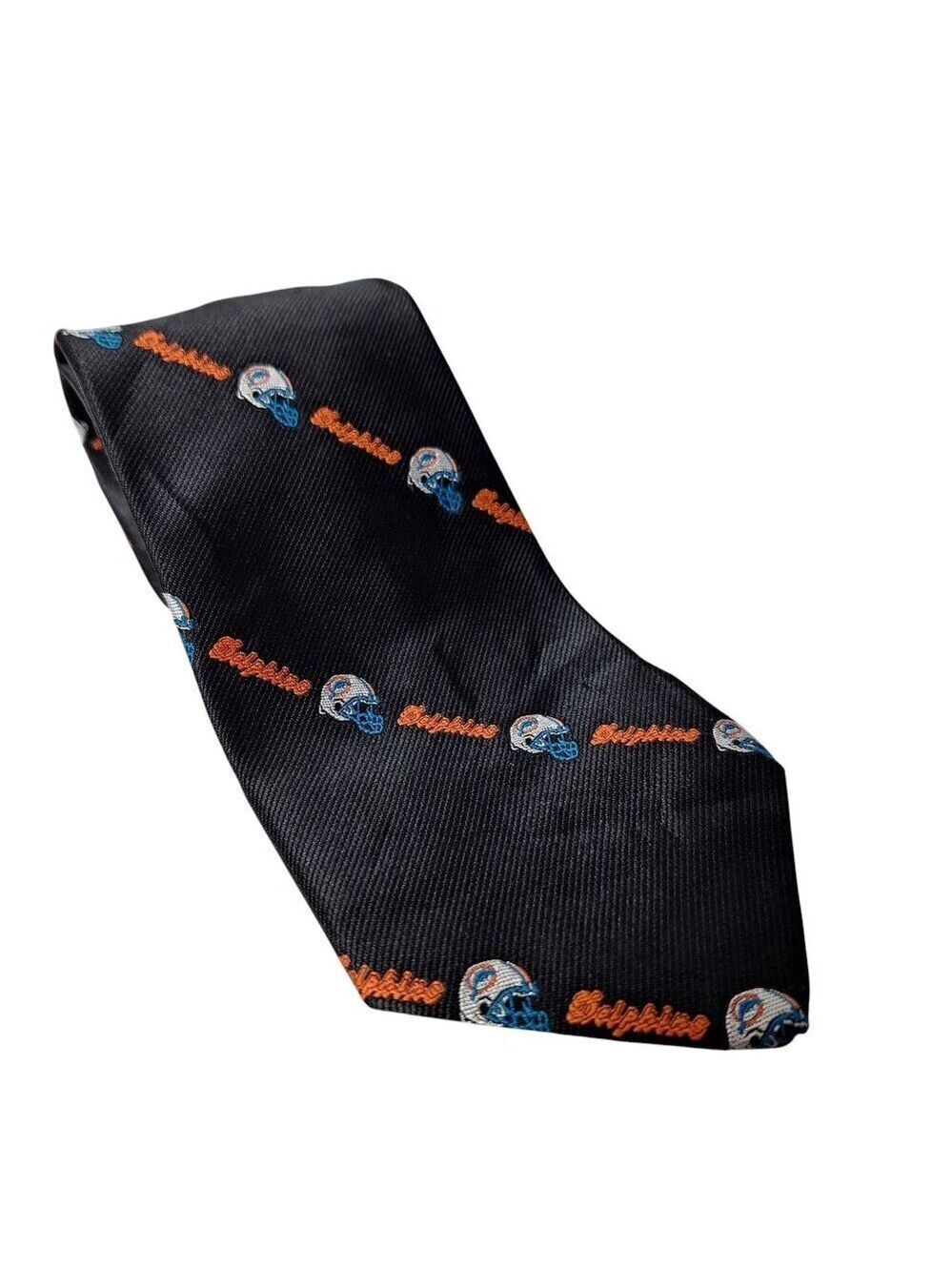 Ralph Marlin Miami Dolphins NFL Necktie Vintage 90s